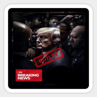 Trump Finally Arrested: Implications for US Politics Sticker